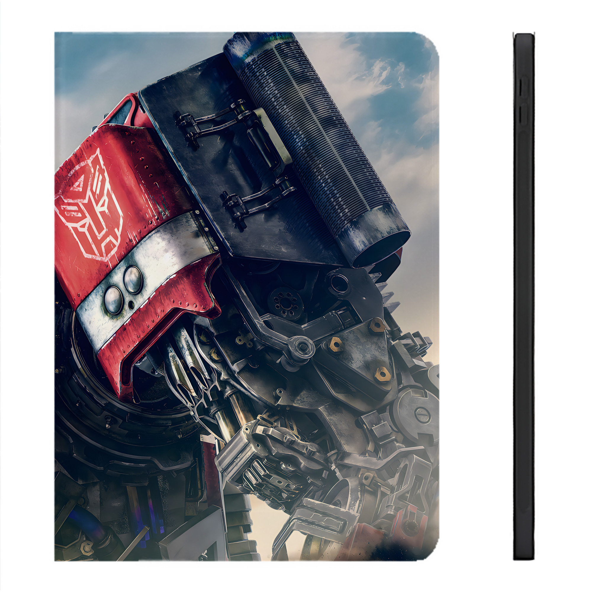 （画像用） Transformers トランスフォーマー IPadケース ペンホルダー付き ブックスタイルデザイン